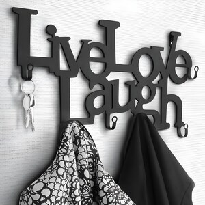 Perchero personalizado, llavero metálico, letras metálicas grandes, letras metálicas para colgar en la pared, perchero, letras metálicas flotantes, llavero