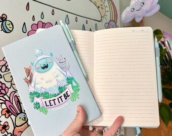 Let It Be Yeti Journal, Diary with Pen