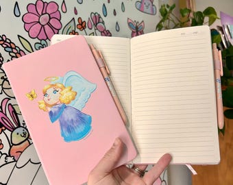 Guardian Angel Sierra Journal, Prayer Journal, Diary with Pen, Catholic