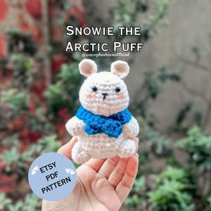 Polar Bear Crochet Pattern PDF – Cute Amigurumi Plush Toy – Instant Digital Download – DIY Stuffed Animal Gift Idea