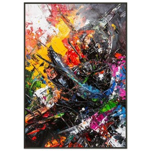 Vibrant Abstract Framed Poster - Colorful Wall Art - Perfect for Home Decor