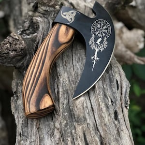 Custom Handmade Viking Pizza Cutter Axe Pizza Axe Best gift for her, Anniversary Gifts, Groomsmen gifts, Unique Gift