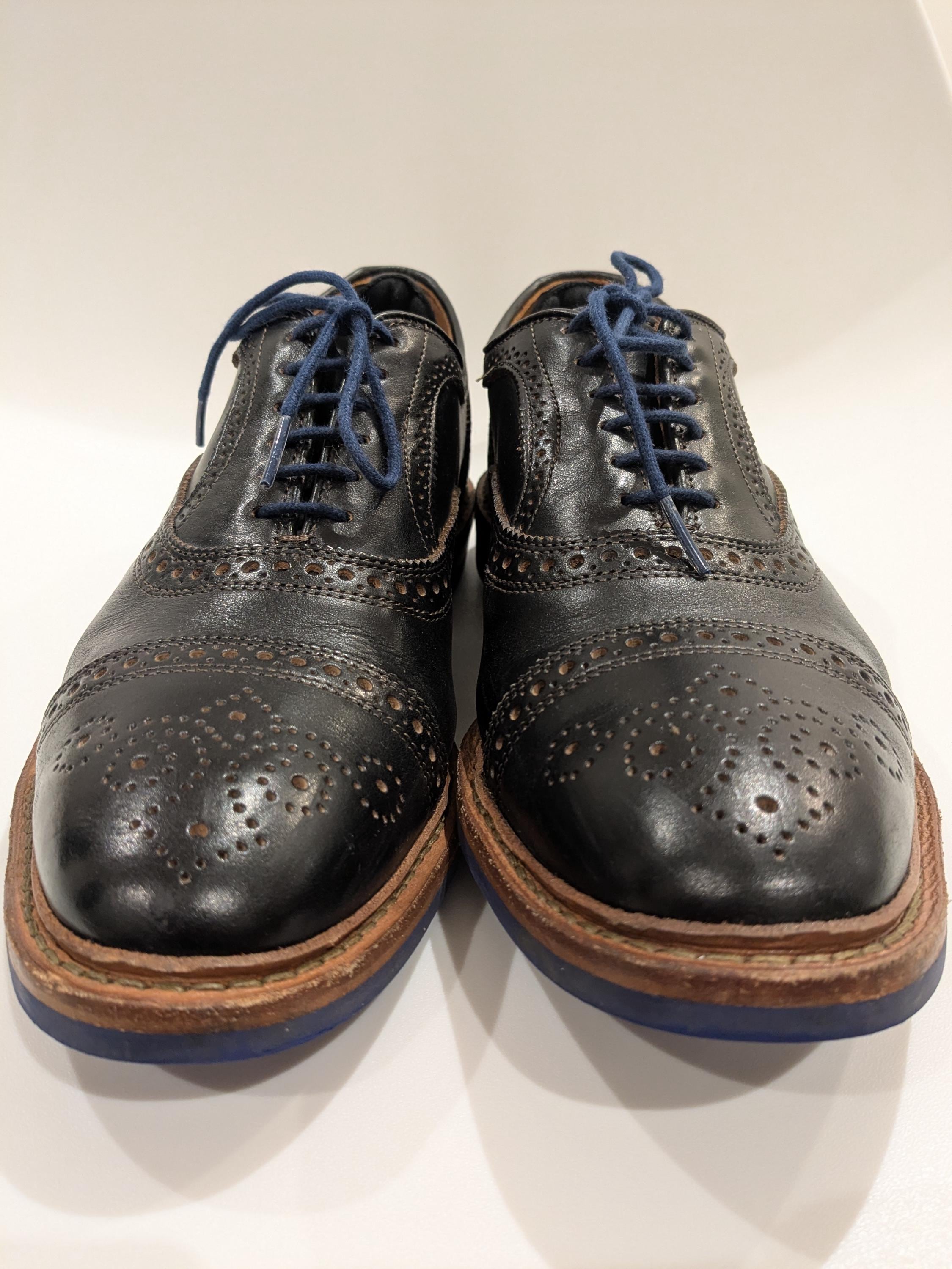 Vintage ALLEN EDMONDS \'Bedford\' Shoes 9.5 Vintage 80s Allen Edmonds Macneil Burgundy Shell Cordovan  main image 2