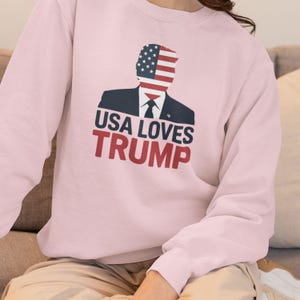 Shirtontwerp Amerikaanse vlag Trump: politieke clipart, png (digitale download)