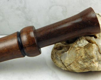 Duck Call with Custom Single Reed in Black Walnut #327