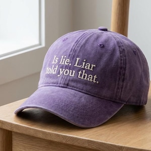 Is Lie Liar Told Ihnen dass gestickter Hut, Hockey Romance Film-Zitat-Hut, Team Hollanov Dad-Hut, lustige Fandom-Geschenk-Hut