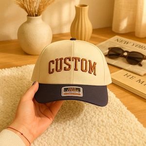 Custom Embroidered Hat, Personalized Text Cap for Dad, Mama, or Friends. Great Gift for Holidays, Bachelorette, or Everyday Style