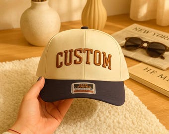 Custom Embroidered Hat, Personalized Text Cap for Dad, Mama, or Friends. Great Gift for Holidays, Bachelorette, or Everyday Style