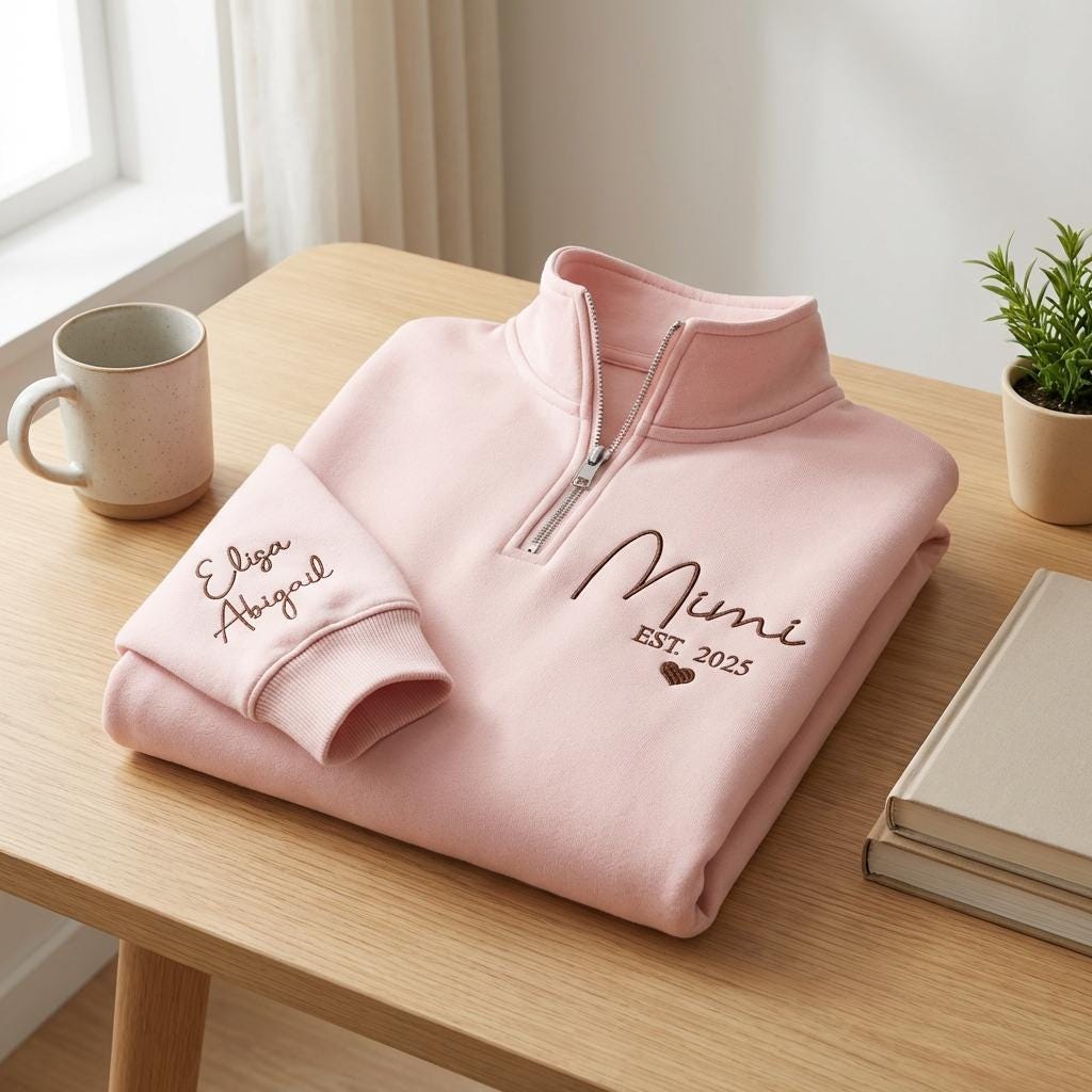 Mimi 1/4 Zip Sweatshirt - Etsy