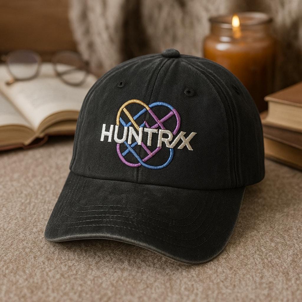 Kpop Hunter Embroidered Hat, Hunters Tiger fan, KPOP Band Huntrix Fan Hat, K-Drama Fan Art, Gift For Him or Her, Rumi Aesthetic Baseball Cap