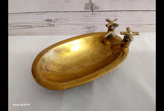 Vintage Brass Soap Dish