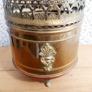 Vintage French Brass Planter