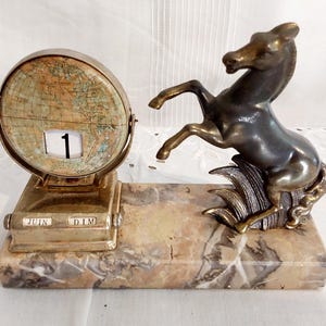 Calendario perpetuo francés Art Déco vintage