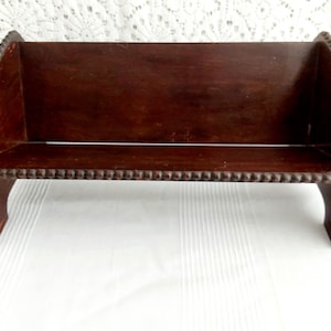 Vintage Wooden Book Trough
