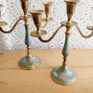 Pair of Vintage French Candlesticks