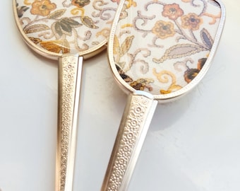 Vintage Brush and Mirror Set