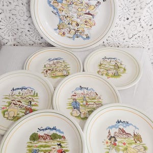 Set of French Cheese Plates