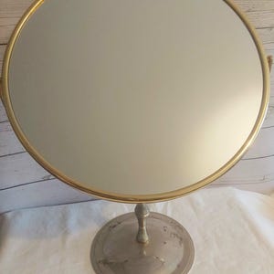 Large Vintage Round Double Sided Mirror