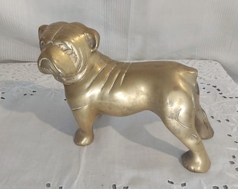 Vintage Brass Bulldog
