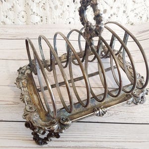 Rejilla para tostadas vintage plateada