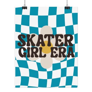 Roller Skate Poster for Home Decor for Roller Skater Print Retro Vibe Wall Art Roller Skate for Gallery Wall 70s Print