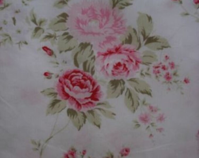 Rachel Ashwell Wildflower Bouquet Fabric Pink Roses 30x18 Etsy