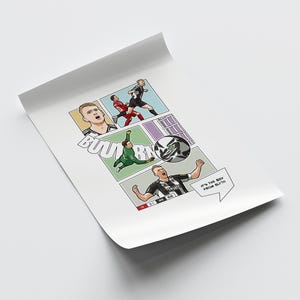 Dan Burn Newcastle United Poster: Comic Book Style NUFC Gift