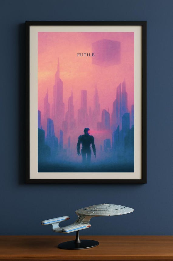 Futile! Dystopian Sunset Print - Semi-Gloss Subtle Star Trek Poster (3 of 3)