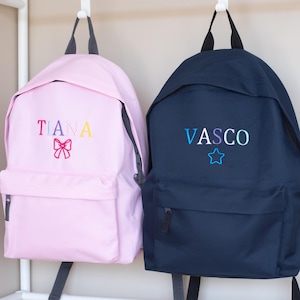 Sac à dos personnalisé pour enfants avec nom brodé - Sac personnalisé pour tout-petit, cartable pour la maternelle, cadeau monogramme pour garçons et filles