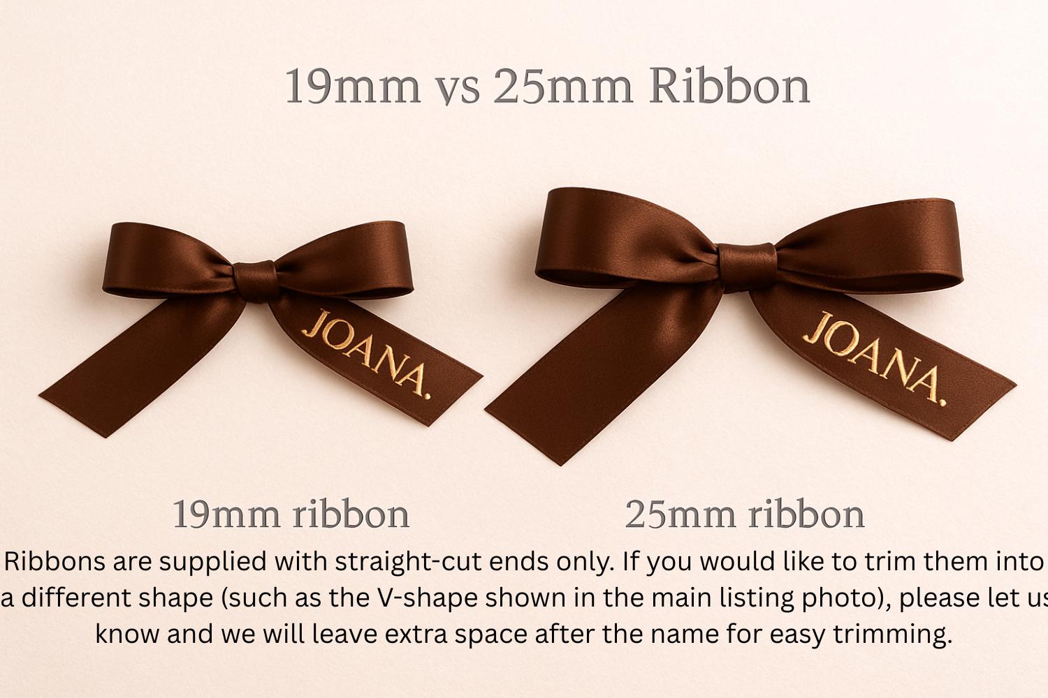 Personalised Wedding Name Satin Ribbon | Custom Napkin Place Setting ...