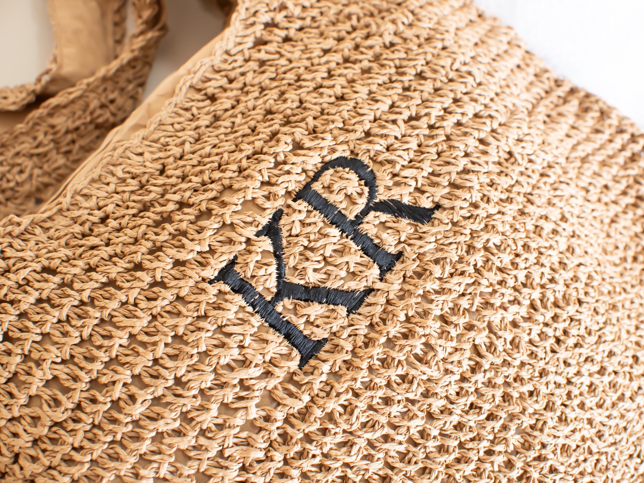 Custom Straw Raffia Beach Bag – Personalised Name or Initials – Monogram Bridesmaid Tote – Summer Shoulder Shopper – Beach Wedding Gift