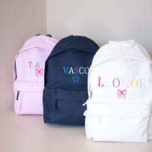 Sac à dos personnalisé pour enfants avec broderie, cadeaux personnalisés pour tout-petits, cartable pour enfants, sacs à dos monogrammes pour filles et garçons, cadeau d'anniversaire