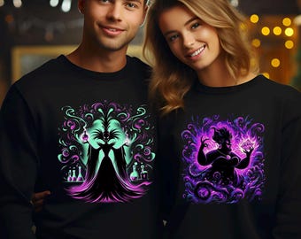 Disney Villains Sweatshirt, Evil Queen Hades Scar Maleficent Jaffar Yzma Ursula Cruella Dr. Facilier Hoodie, Good To Be Bad Crewneck, 424083