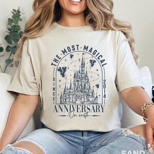 Disneyland The Most Magical Anniversary On Earth Shirt, Disneyland Honeymoon, Magical Castle Anniversary, Magic Kingdom Trip 423382