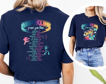T-shirt rétro années 90 Dingo Movie Comfort Colors, Max Dingo Roxanne Powerline, Disney World Tour, concert rétro, groupe Disney, 422701