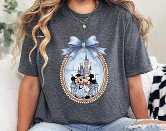 Camiseta Disney Mickey Minnie Castle, Castillo de Princesa, Mágico, Vacaciones Familiares Disney, Espejo Disney, 423170