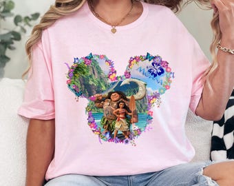 Disney Moana And Maui Head Shirt, Disney Moana 2, Disney Family, Moana 2 Movie, 421739