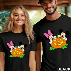 Disney Mickey Minnie Pumpkin Jack O Lantern Shirt, Mickey's Not So Scary Party Costume Tee, Disney Spooky Halloween Shirt 423590