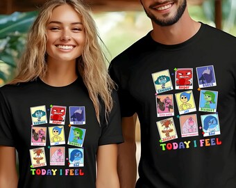 Joy Anger Anxiety Fear Envy Ennui Sadness Disgust Embarrassment Tee, Inside Out 2 Today I Feel, Inside Out 2 Feeling, 422015