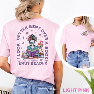 Smut Reader Shirt, Funny Book Lover Tee, I Look Better Bent Over a Book T-Shirt, Spicy Romance Reader Graphic Top, Retro Tshirt, 423494