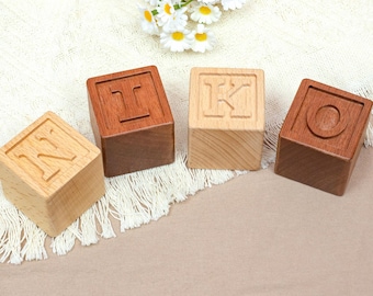Wooden baby name blocks, personalized baby blocks, toddler name blocks, custom wooden blocks, nursery decorations, baby shower gifts