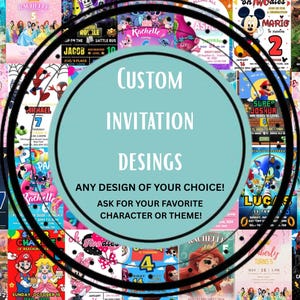 Custom Digital Invitation | Personalized Birthday Invite | Wedding Invitation Template | Made to Order Printable | Instant Download Invite