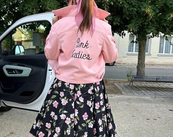 Giacca rosa da donna personalizzata / Giacca rosa da donna fatta a mano per feste / Giacca rosa da donna in cotone / Regalo per lei