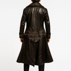 Halloween Costume Leather Coat