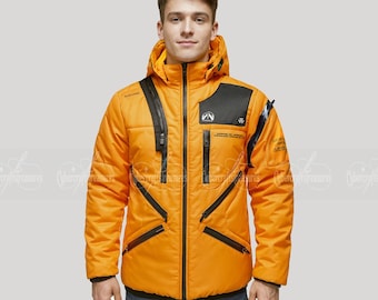 Handmade Men's Techwear Jacket - Cyberpunk-Inspired Jacket - Gaming Cosplay Costume
