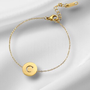 Pulsera con iniciales de la A a la Z / Pulsera con letras personalizadas / Acero inoxidable / Regalo unisex en oro o plata / Regalo para ella / Regalo único para papá / El mejor regalo