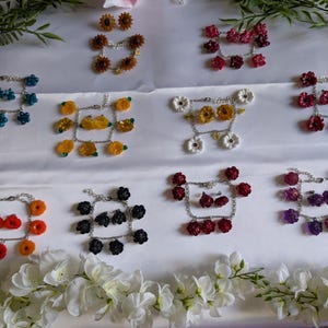 Flower Garden Bracelets and Earring Sets