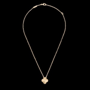 Vintage Alhambra 1 Clover 18K Solid Yellow Gold Necklace