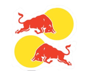 Red Bull Sticker | Glossy Vinyl Decal (Kiss-Cut)