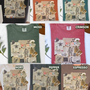 Cryptozoology Comfort Colors Tee: Vintage Cryptid Shirt, Bigfoot Gifts Mothman Merch, Loch Ness T-Shirt, Dark Academia Folklore Graphic Tee 画像 7
